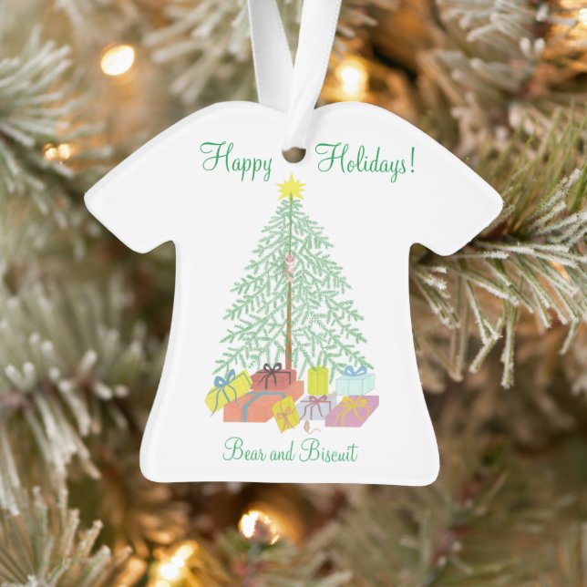 Christmas Tree Shirt Shaped Ornament (Tree)
