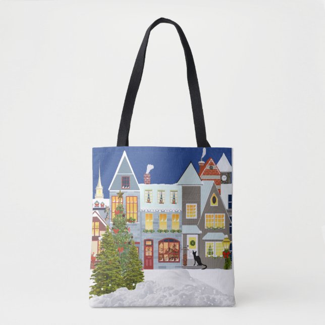 Christmas Tree Shopping Tote Bag (Front)