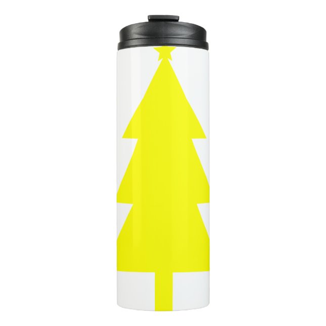 Christmas tree Silhouette 20 Thermal Tumbler (Front)