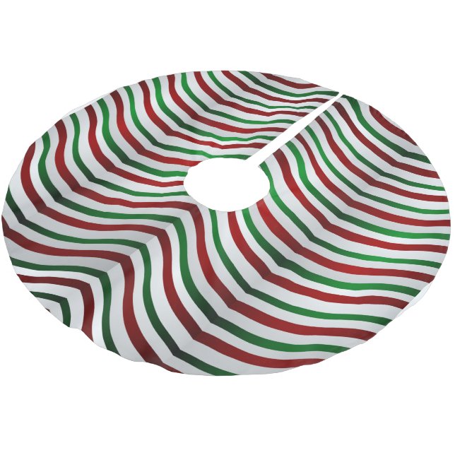 Christmas Tree Skirt Candy Cane Tree Skirts (Angled)