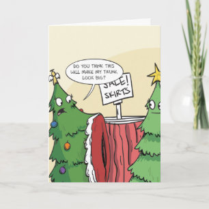 Christmas Tree Skirt Holiday Card