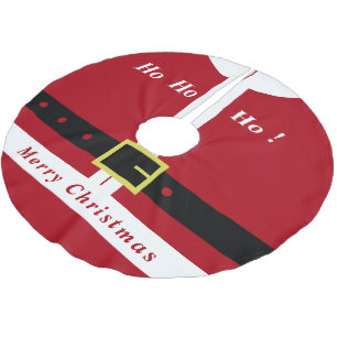 Christmas Tree Skirt Santa Claus With Gift For You