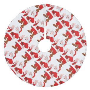 Christmas Tree Skirt/Santa Fleece Tree Skirt