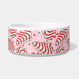 Christmas Tree Snack Cake Dog Bowl