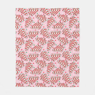 Christmas Tree Snack Cake Fleece Blanket