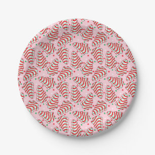 Christmas Tree Snack Cake Paper Plates
