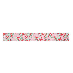 Christmas Tree Snack Cake Satin Ribbon