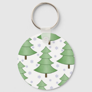 Christmas Tree Snow Keychain