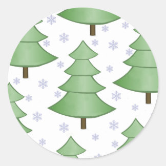 Christmas Tree Snow Stickers