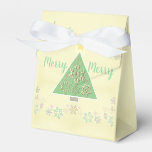 Christmas Tree Snowflake Favour Box