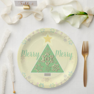 Christmas tree/Snowflake/Reindeer Paper Plate
