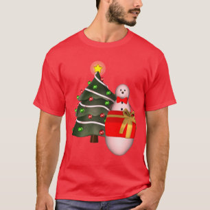 Christmas Tree Snowman Holiday Cute T-Shirt