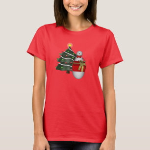 Christmas Tree Snowman Holiday Cute T-Shirt
