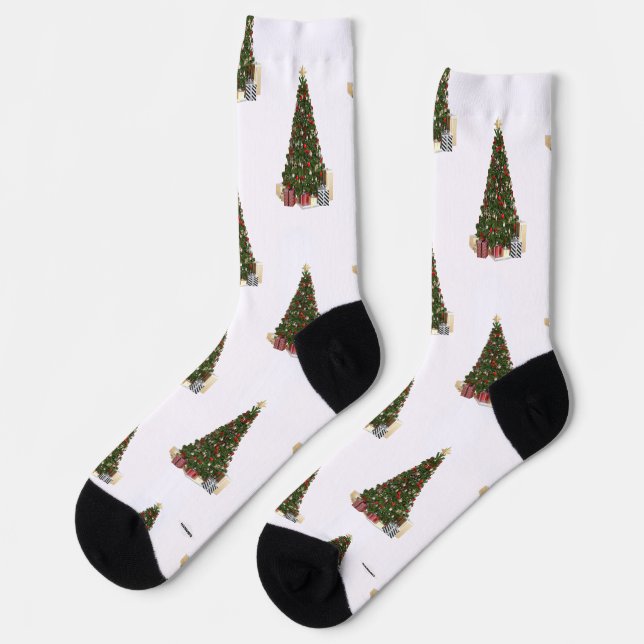 Christmas Tree Socks HAMbWG (Left)