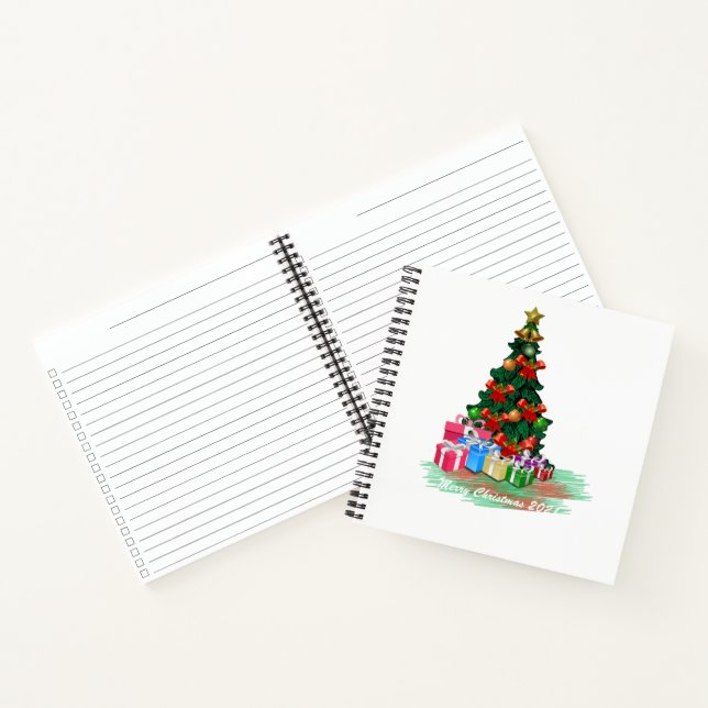 Christmas Tree Spiral Notebook (Inside)