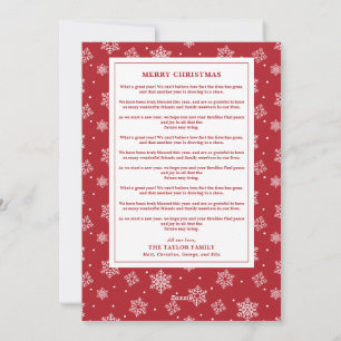 Christmas Tree Square Photo Gallery Long Message Holiday Card