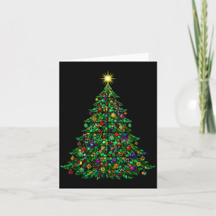 Christmas Tree Stained Gl Cathedral Christmas Card