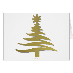 Christmas Tree Stencil Gold