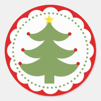 Christmas tree sticker