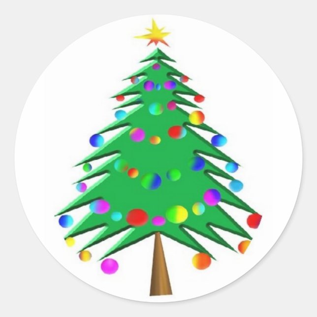 christmas tree sticker (Front)