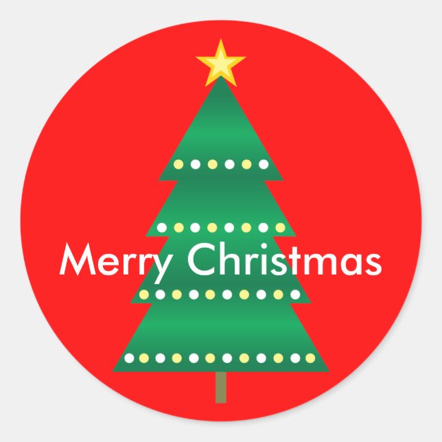 Christmas Tree Sticker (Front)