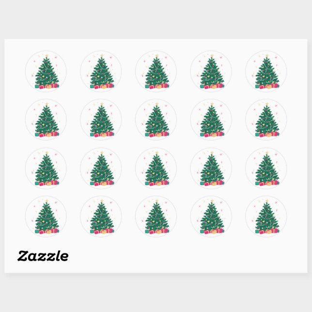 Christmas Tree Stickers (Sheet)