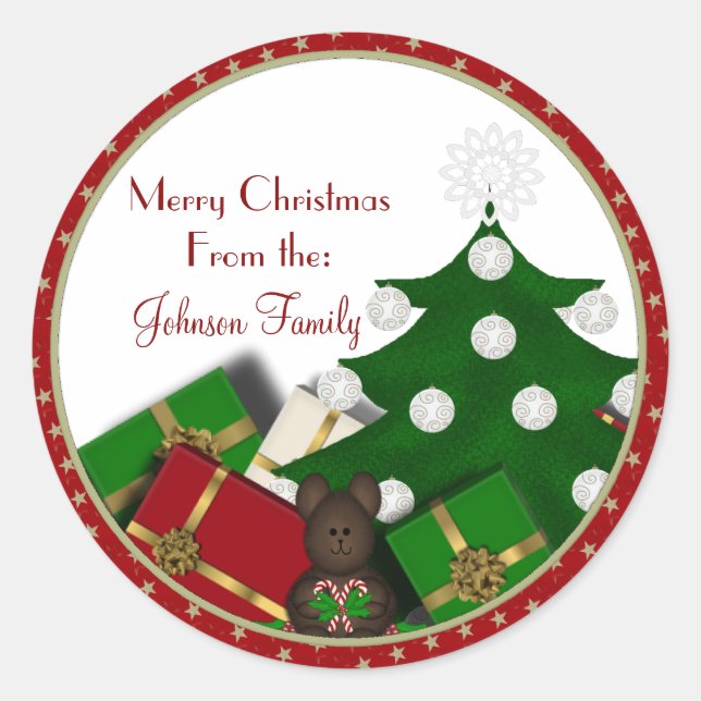 Christmas Tree Stickers (Front)