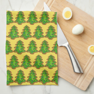 Christmas Tree Sugar Cookie Baking Holiday Xmas Tea Towel