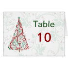 Christmas Tree Table Card