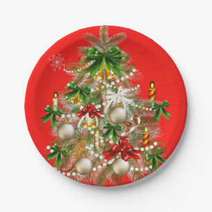 Christmas Tree Tableware Paper Plate