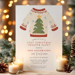 Christmas Tree Tacky Ugly Christmas Sweater Party Invitation<br><div class="desc">Christmas Tree Tacky Ugly Christmas Sweater Party Invitation. Personalise this custom holiday design with your own party details. Perfect for a family Christmas dinner or for a Corporate holiday party!</div>