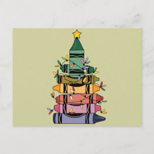 Christmas Tree Teacher Life Gift Teaching Postcard
