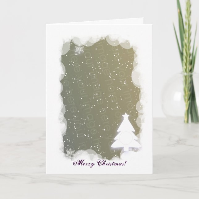 Christmas Tree Template! Holiday Card (Front)