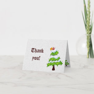 Christmas Tree Thank You Cards