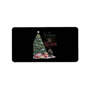Christmas Tree The Season The Reason Label