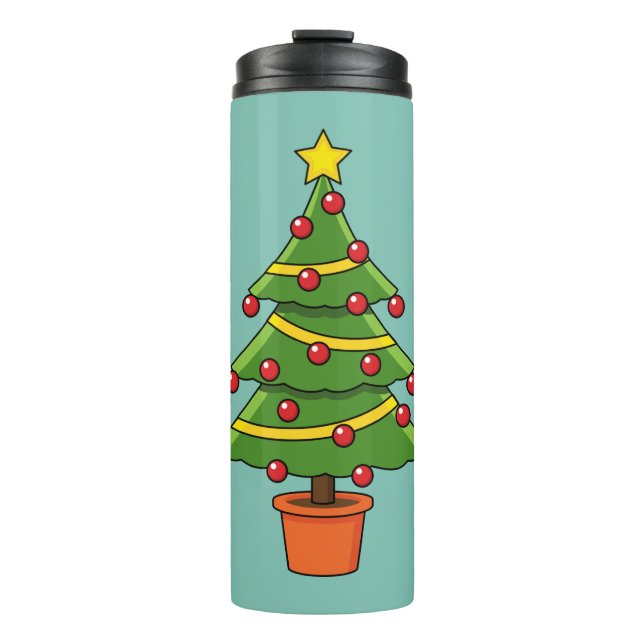 Christmas Tree Thermal Tumbler (Front)