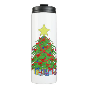 Christmas tree thermal tumbler