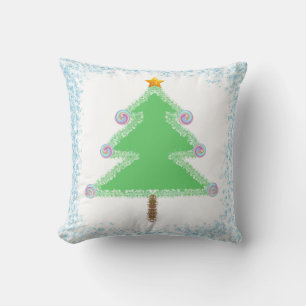Christmas Tree Throw Cushion