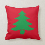 Christmas Tree Throw Pillow<br><div class="desc">Christmas tree throw pillow. Bold and festive for the holidays.</div>