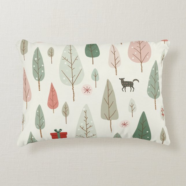 Christmas tree throw pillow (Front)