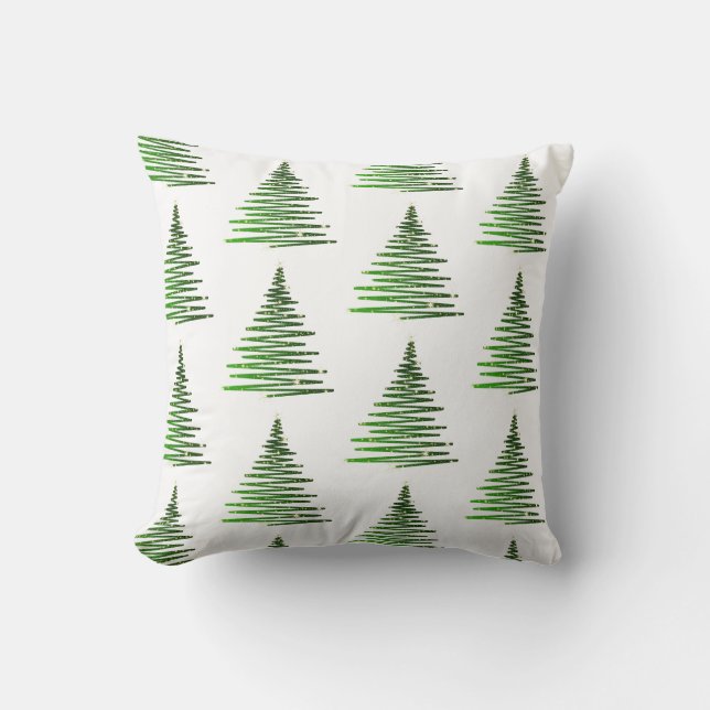 Christmas tree throw pillow (Front)