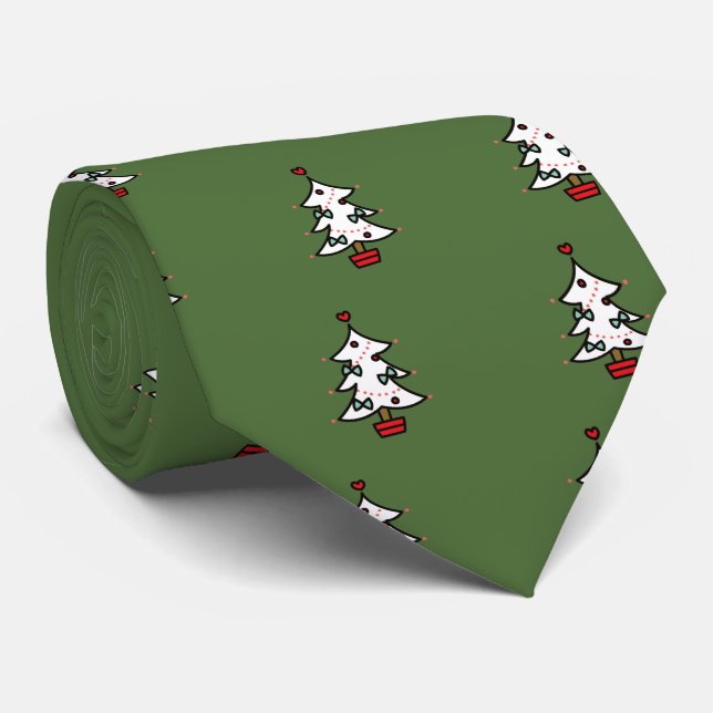 Christmas tree tie (Rolled)