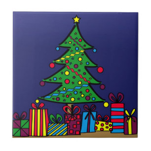 Christmas tree tile