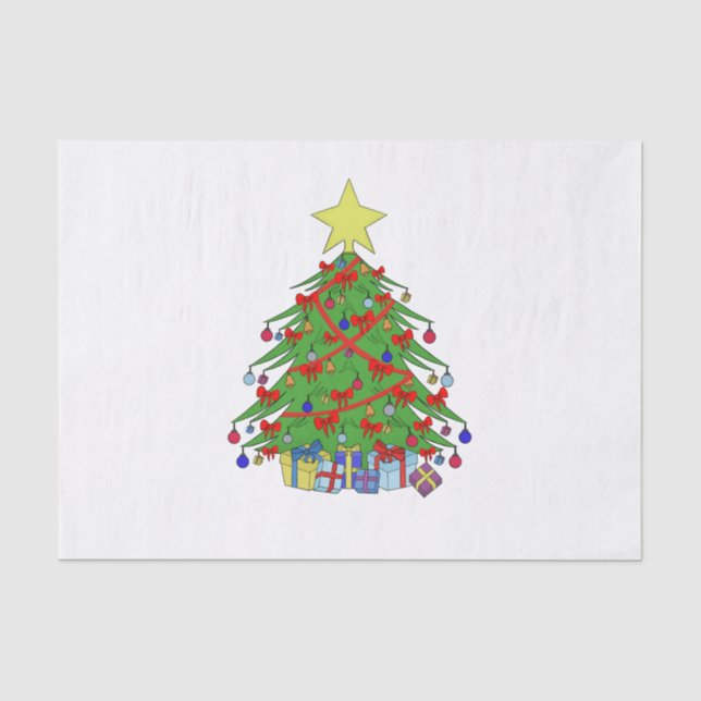 Christmas tree tissue paper (Front)