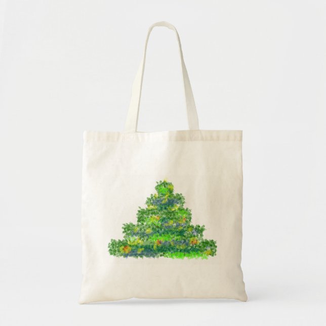 Christmas tree tote bag  (Front)