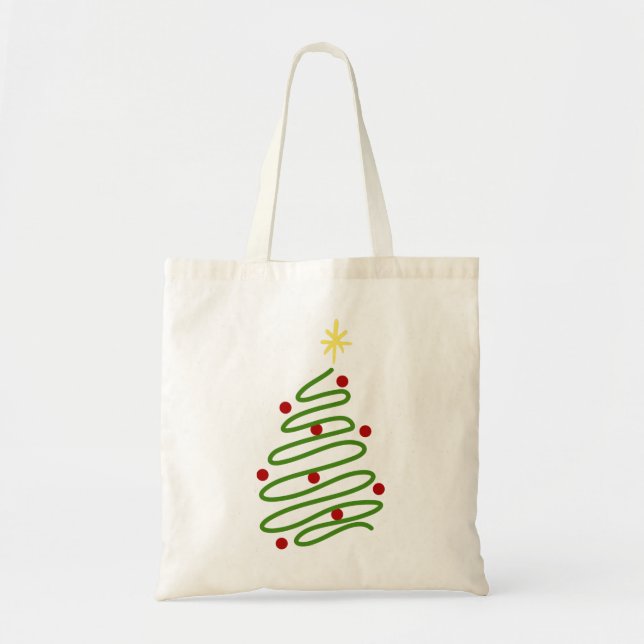 Christmas Tree Tote Bag (Front)
