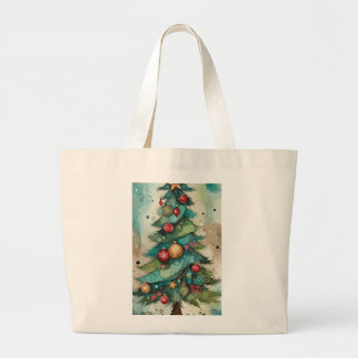 Christmas tree tote bag