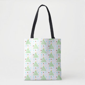 Christmas tree tote bag