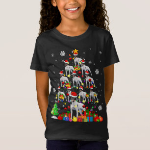 Christmas Tree Toy Fox Terrier Christmas Santa Dog T-Shirt