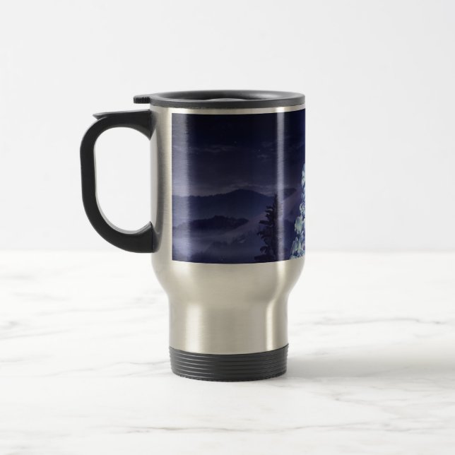 Christmas Tree  Travel Mug (Left)